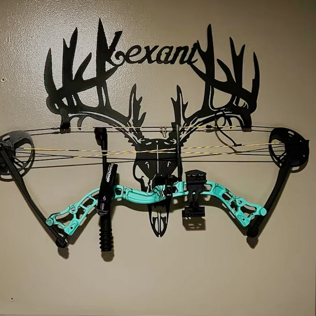 Personalized Metal Deer Skull Rack-The best gift for outdoor lovers