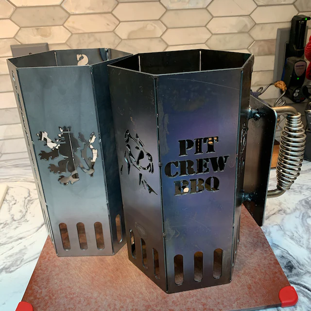 Charcoal Fire Starter - Metal BBQ Smoker