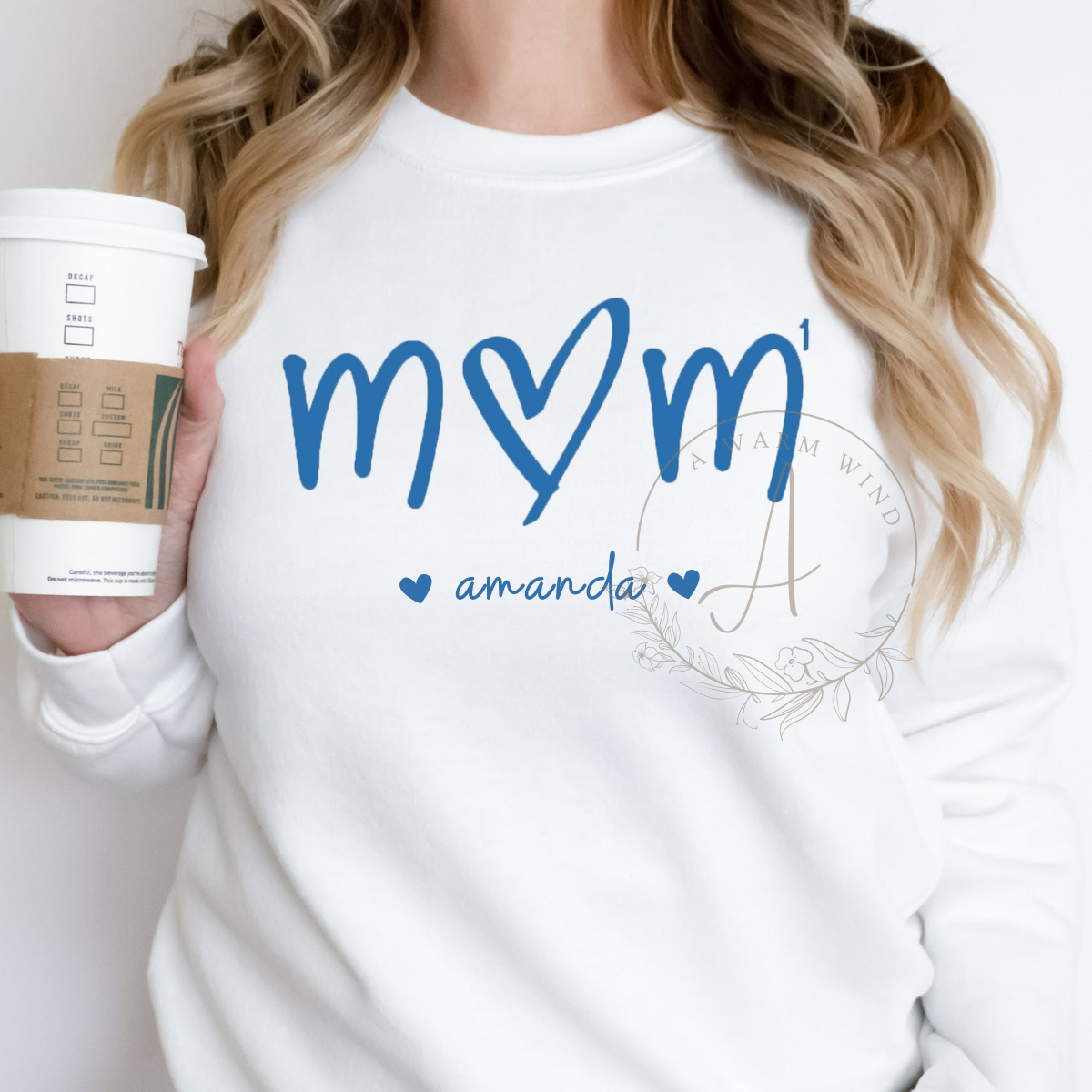 Custom Mama Sweatshirt with Kids Name