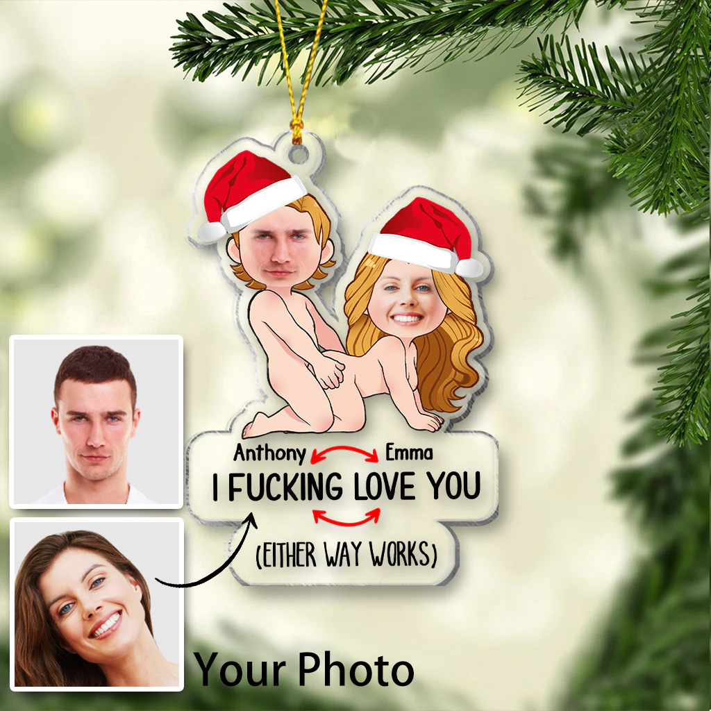 I Love You - Personalized Couple One-sided Ornament