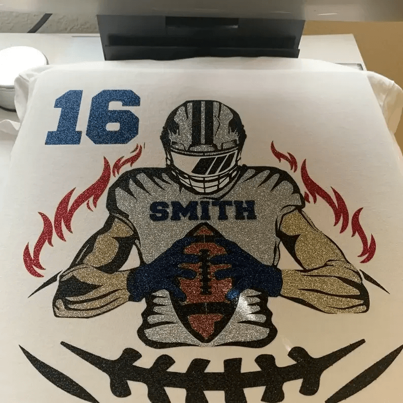 50% OFF馃張Shine On Game Day - Custom Glitter Football Player Crewneck Hoodie Tshirt