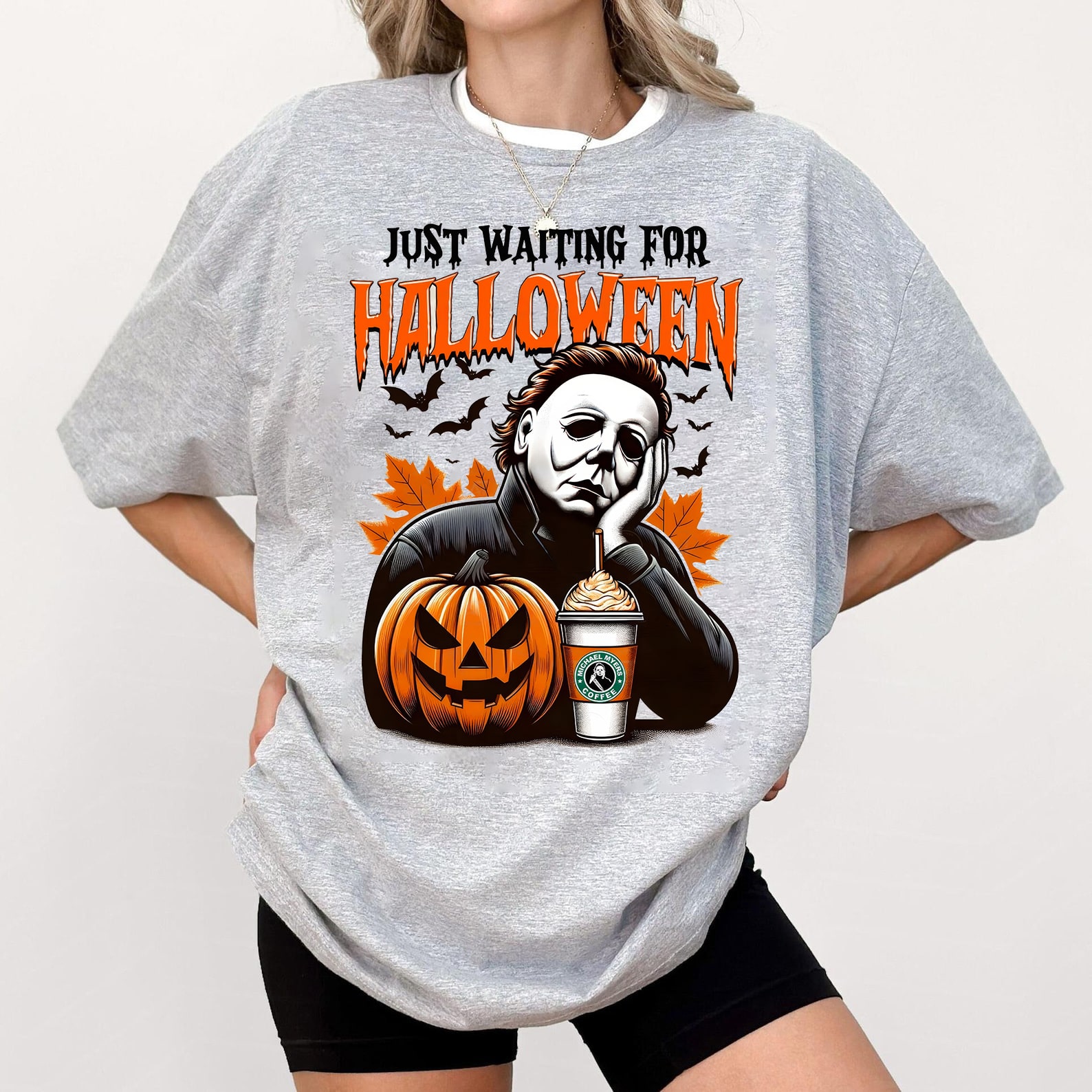 Just Waiting For the Halloween Mychael Myers Shirt – Sweatshirt, Tshirt, Hoodie