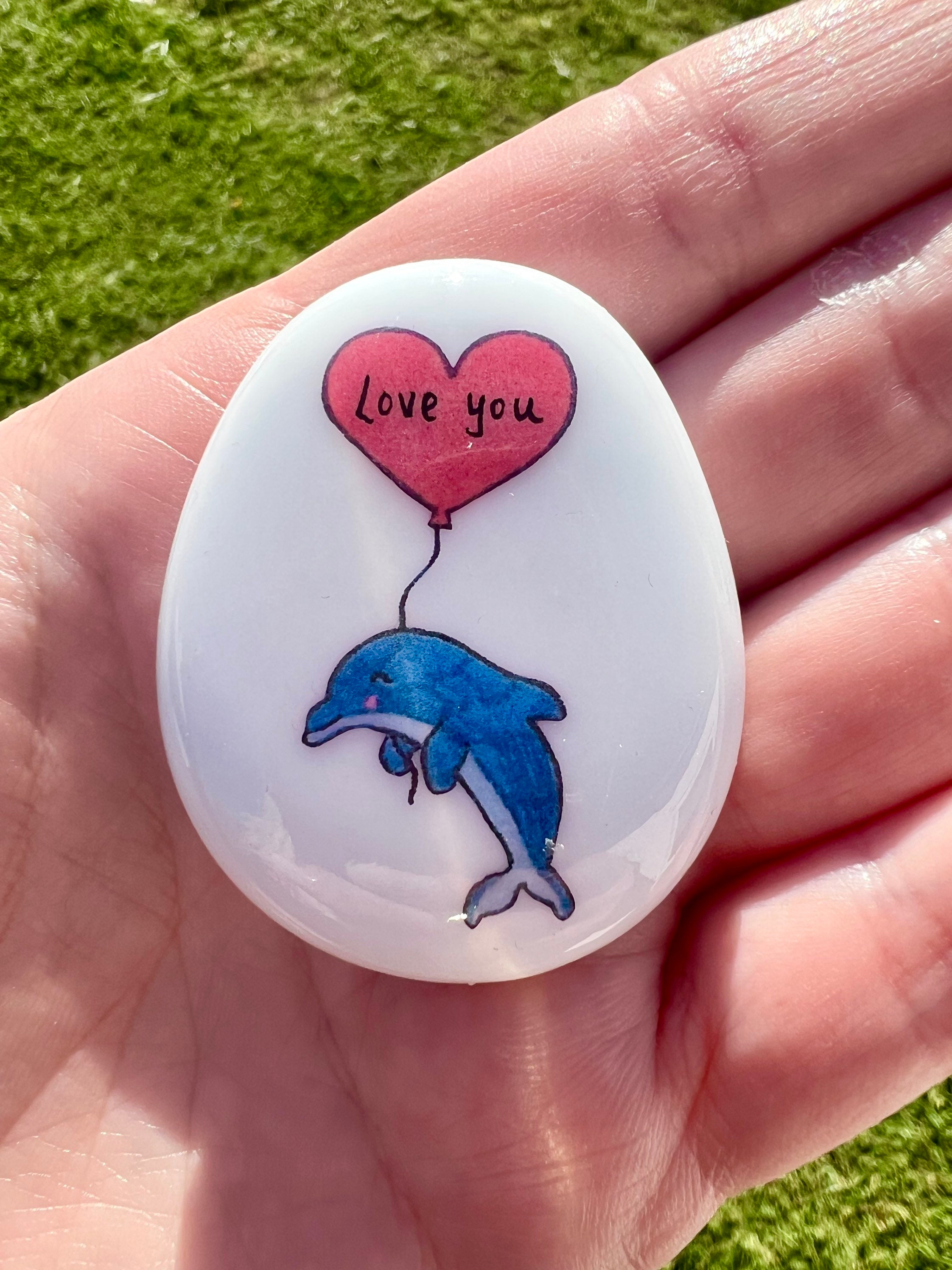 Personalised Animal Heart Stone❤