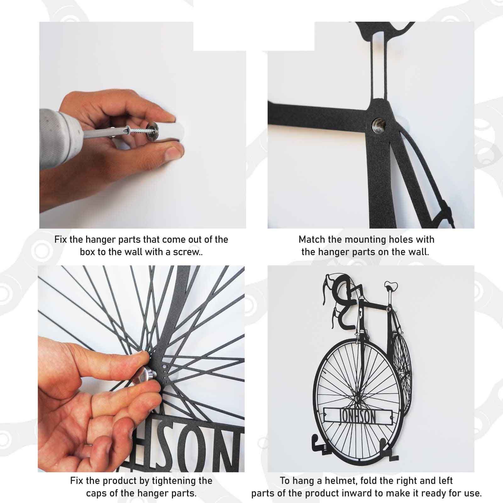 Custom Metal Bike Sign, Cycling Gift for Men