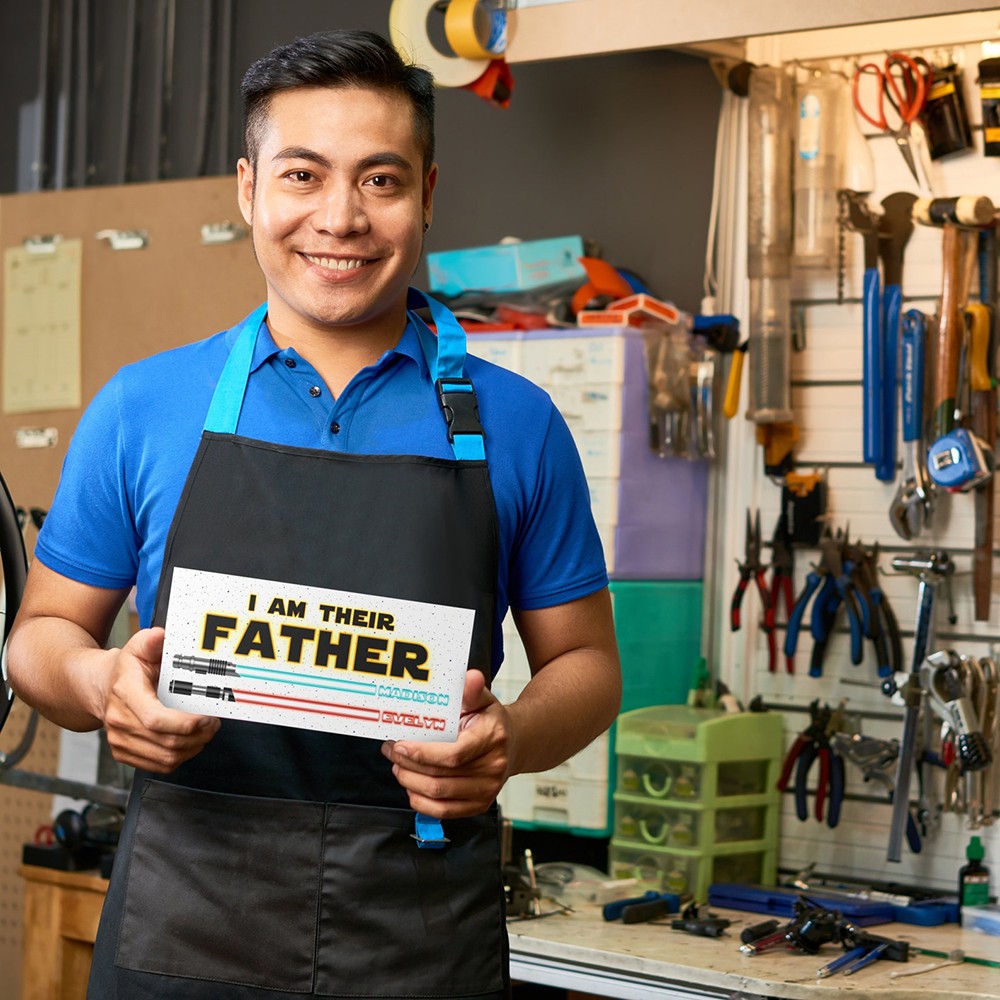 "I Am Their Father" Personalized Lightsaber Sign for Dad