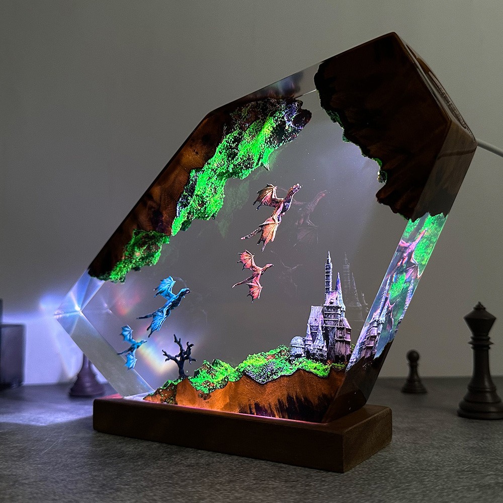 Dragon Fly Resin Night Light