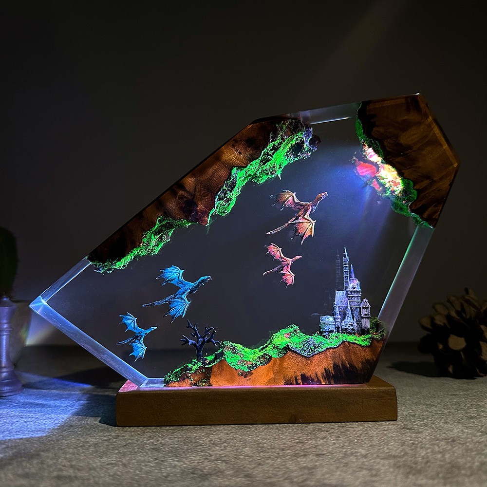 Dragon Fly Resin Night Light