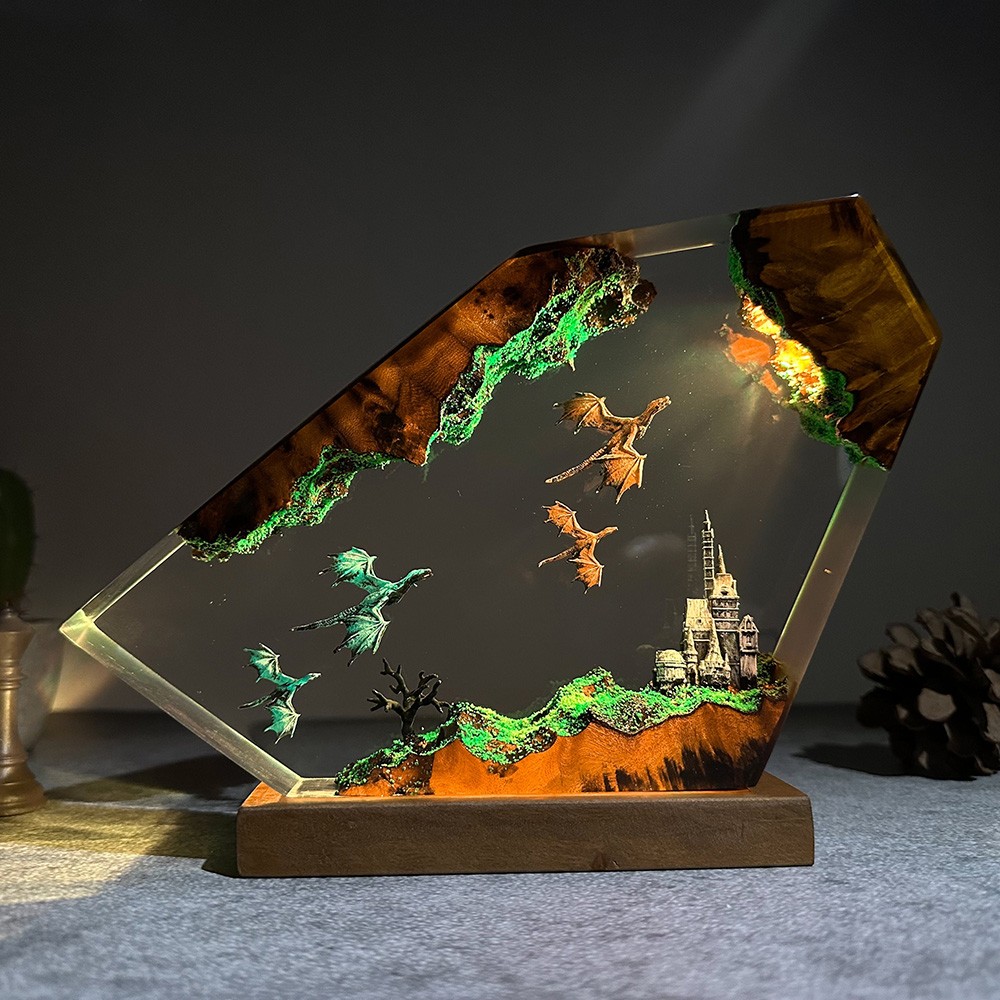 Dragon Fly Resin Night Light