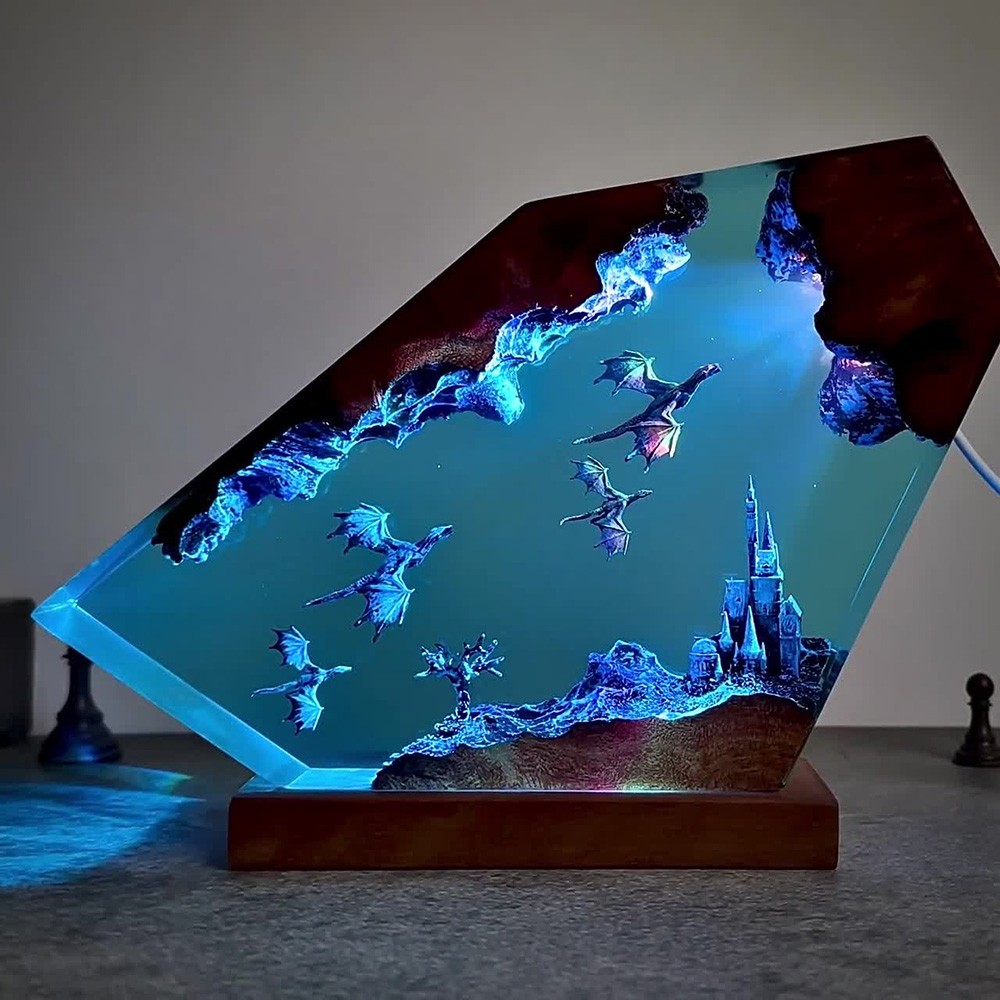 Dragon Fly Resin Night Light