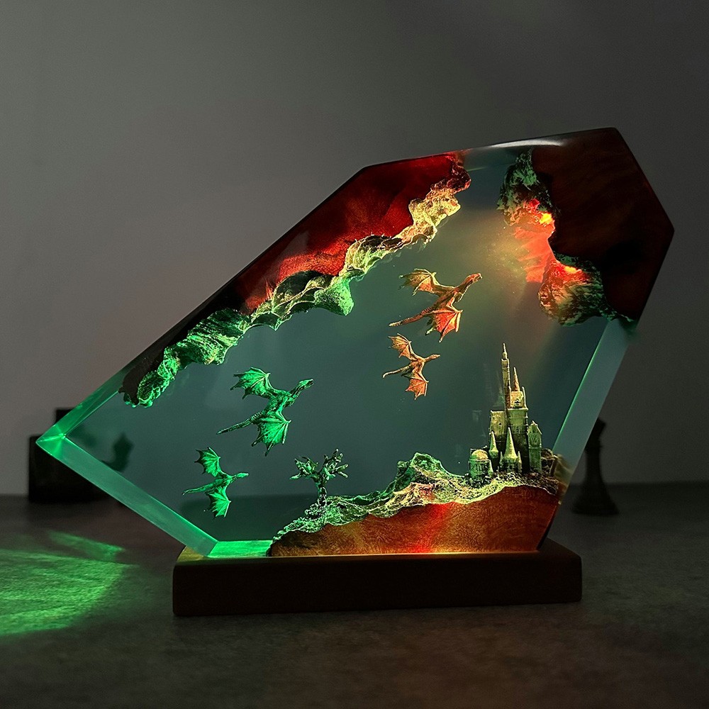 Dragon Fly Resin Night Light