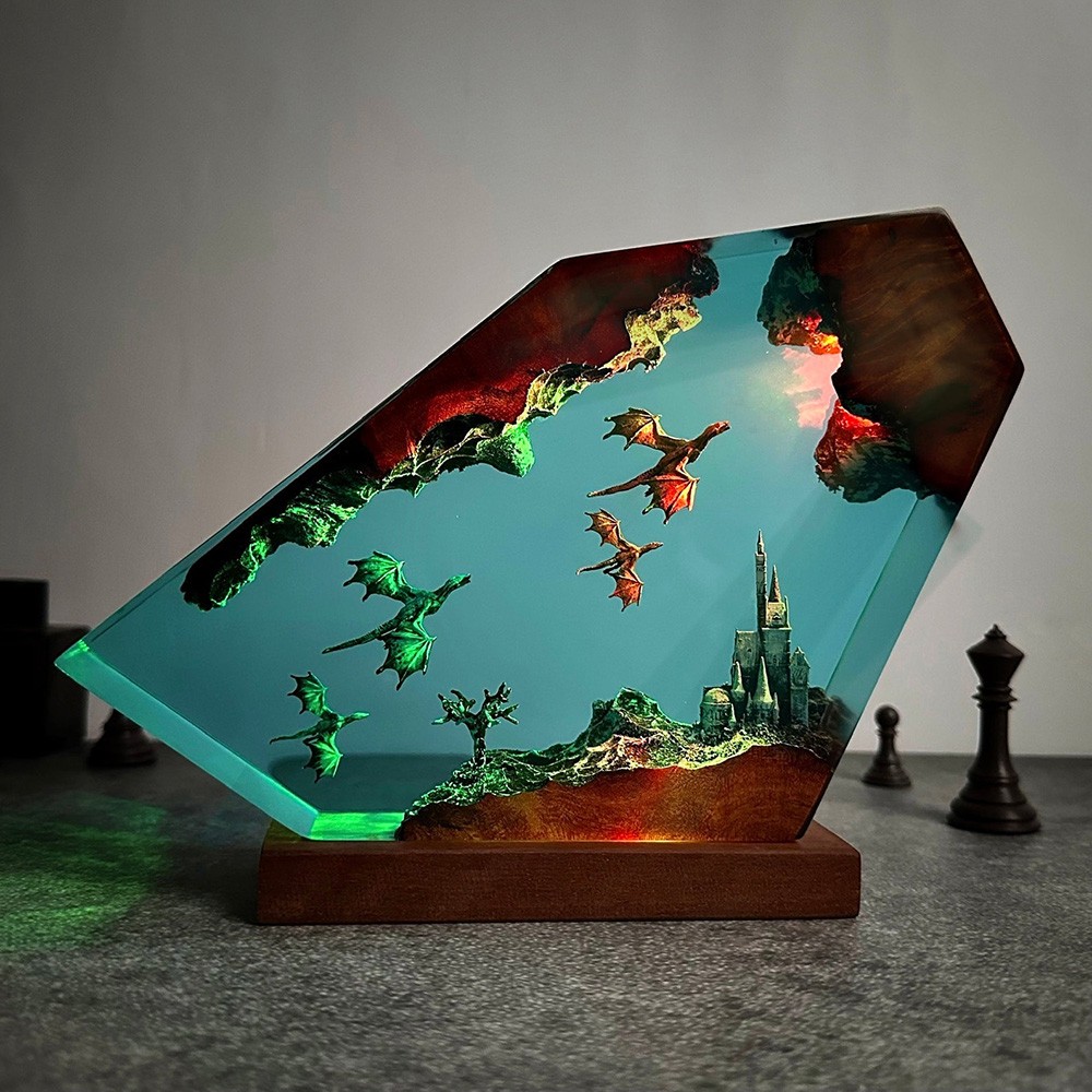 Dragon Fly Resin Night Light