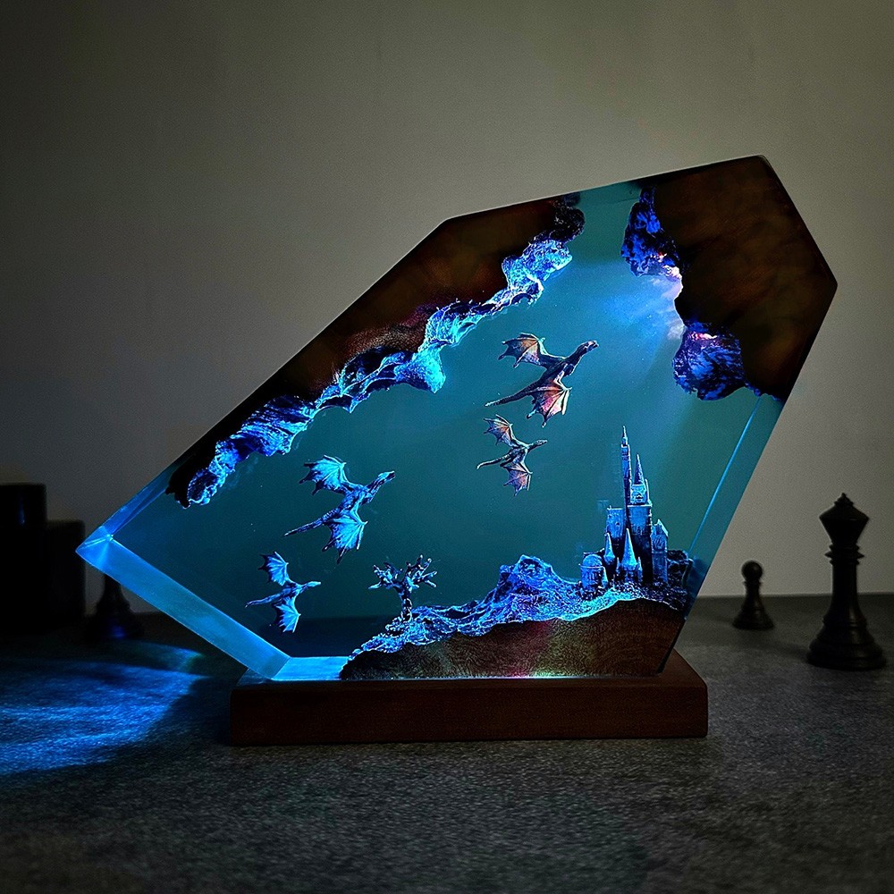 Dragon Fly Resin Night Light