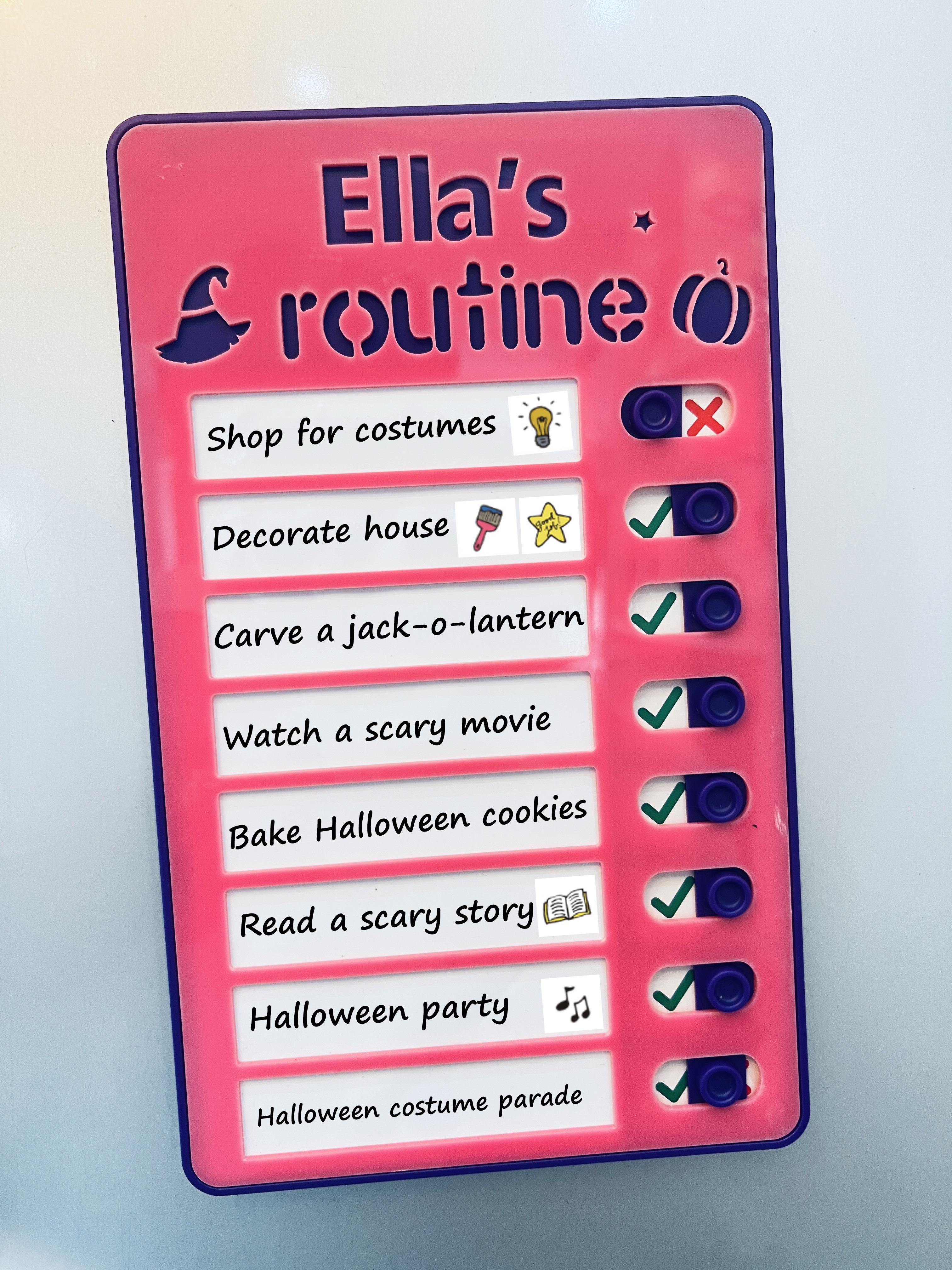 🔥Last Day Promotion 50% OFF-Magnetic Dry-erase Daily Routine Chart