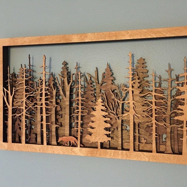 💖49% OFF-Forest Wildlife -  Handcrafted Art | Uncommon Art | 3D Art | Unique Art| All Natural Art | Rare Art