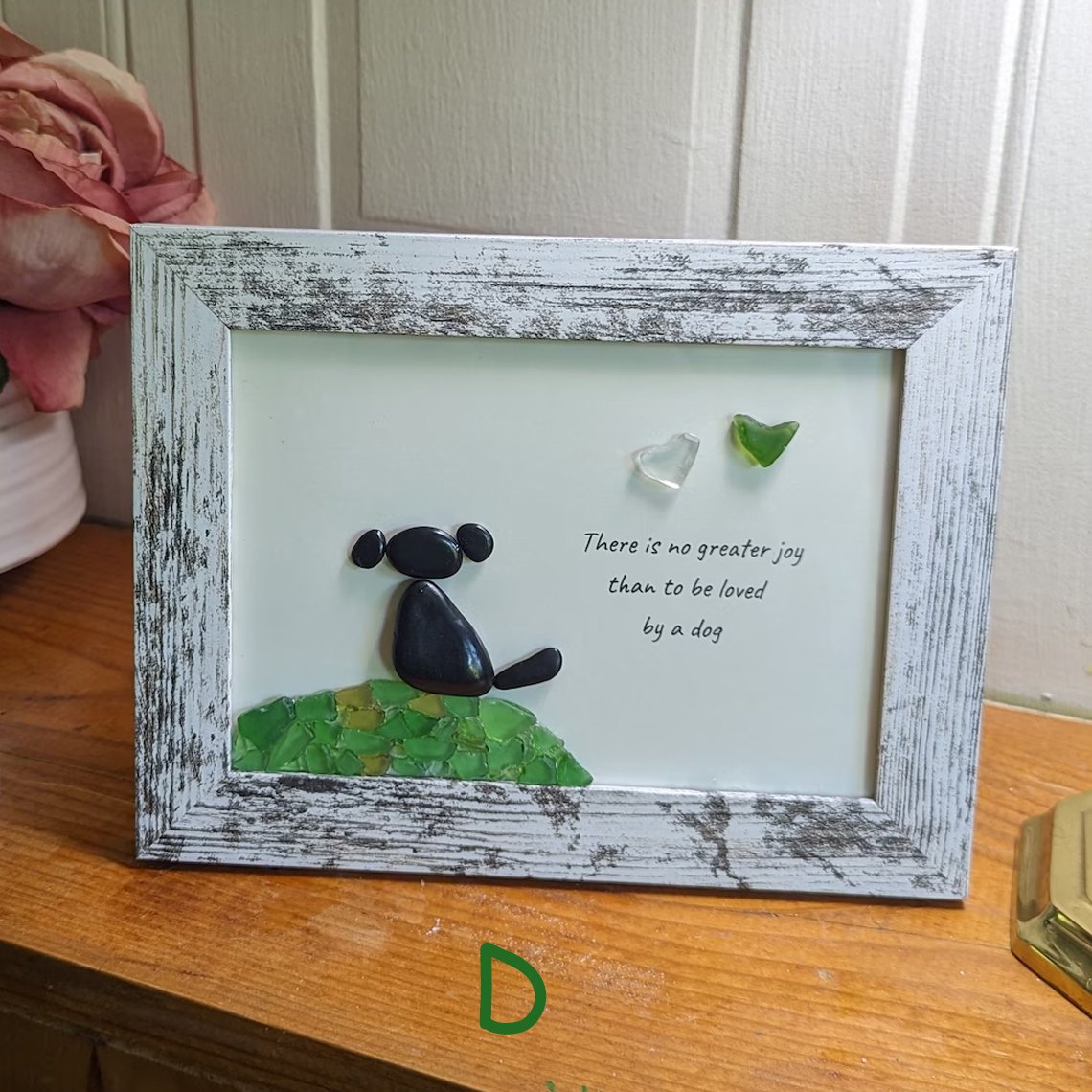 🔥Early Xmax Sale 49% OFF🥰Sea Glass Art, Unique Gift for Dog Lovers