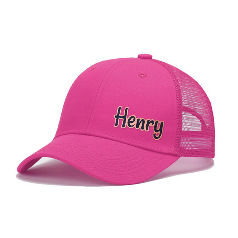 Personalized Leather Patch Kid Hat for Summer