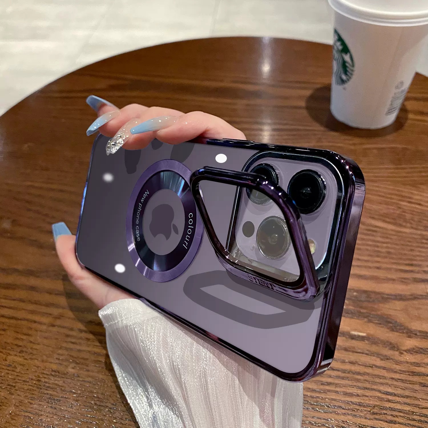 Personalized new name design stand all in one phone case for iphone 