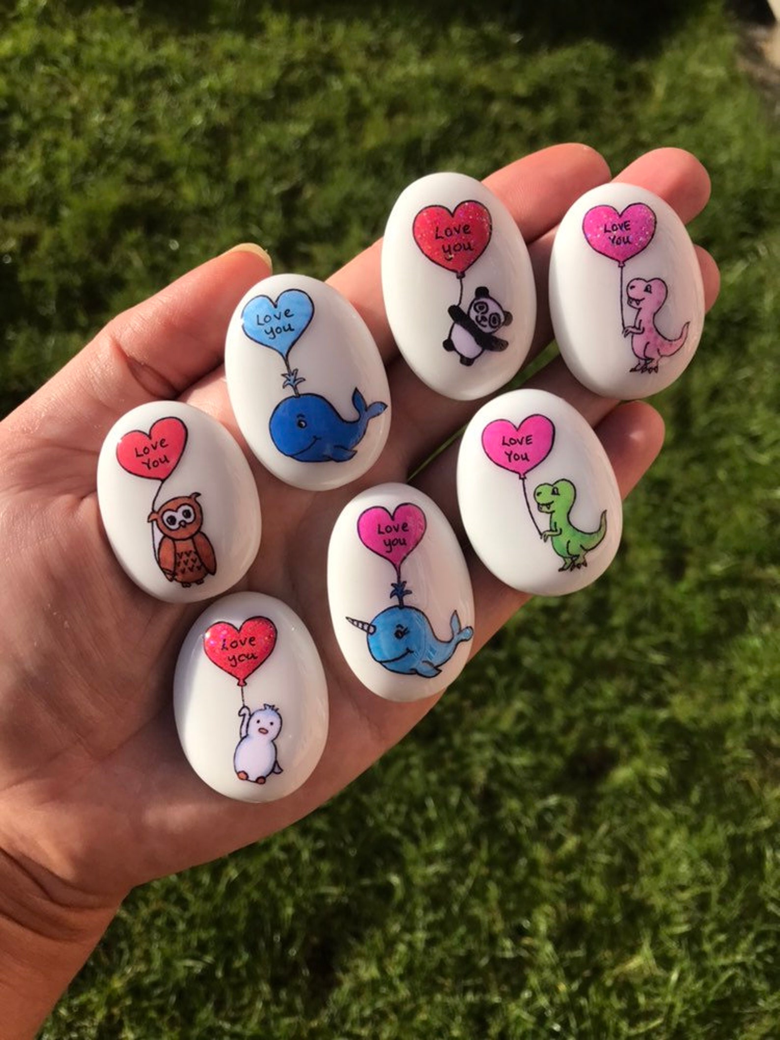 Personalised Elephant Heart Stone❤