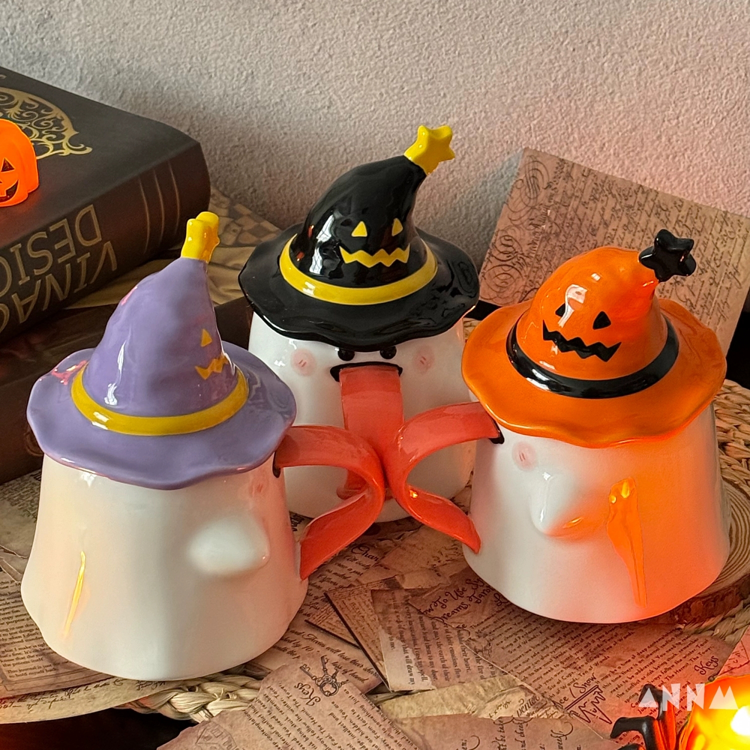 Halloween Cute Ghost Mug with Lid