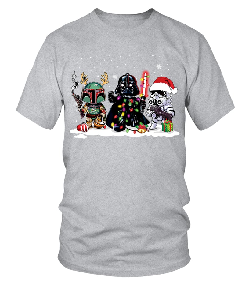 DARTH VADER BOBA FETT STORMTROOPER CHRISTMAS SHIRT