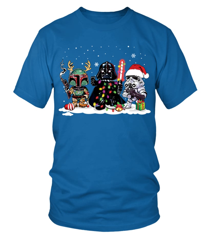 DARTH VADER BOBA FETT STORMTROOPER CHRISTMAS SHIRT