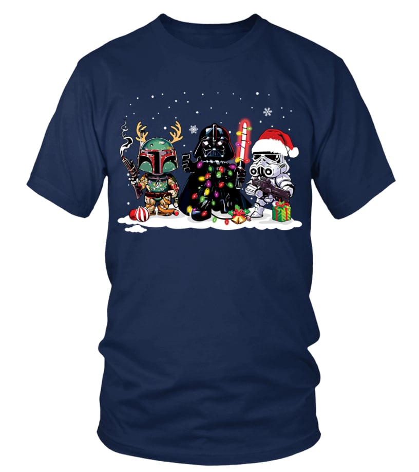 DARTH VADER BOBA FETT STORMTROOPER CHRISTMAS SHIRT