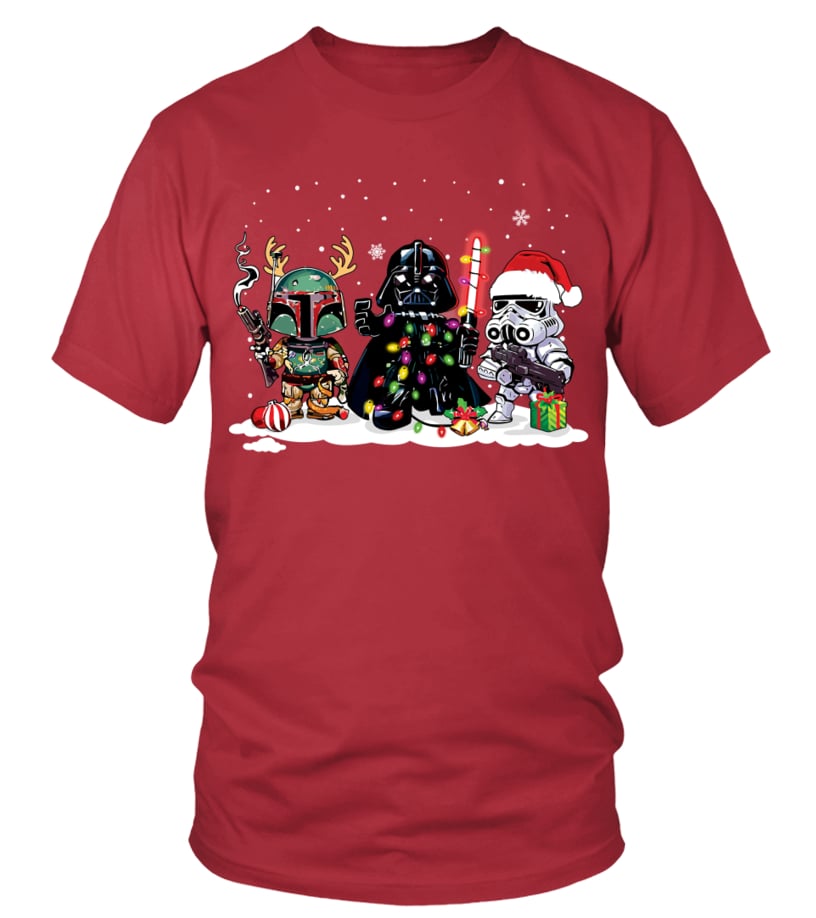 DARTH VADER BOBA FETT STORMTROOPER CHRISTMAS SHIRT