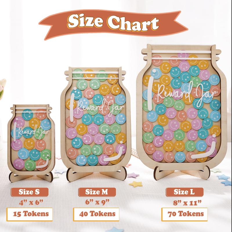Toddlers Reward Jar Chart For Kids, Personalized Gift For Teacher, Back to School Gift, Classroom Jar Reward System for Boys Girls Positive Behavior