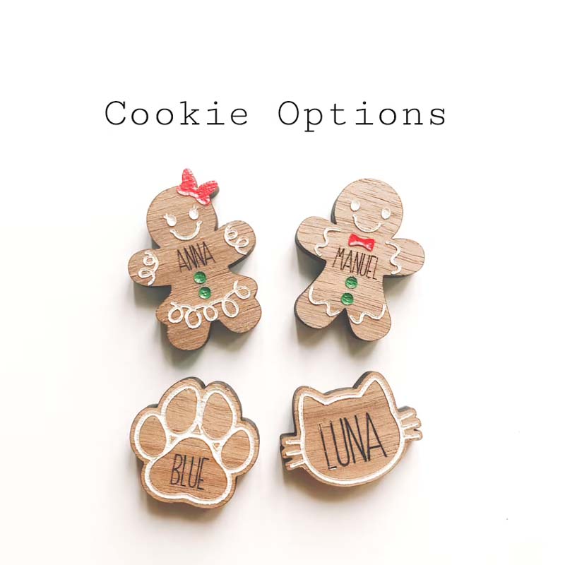 Personalized Family Gingerbread Cookie Jar Ornament, Christmas Ornament