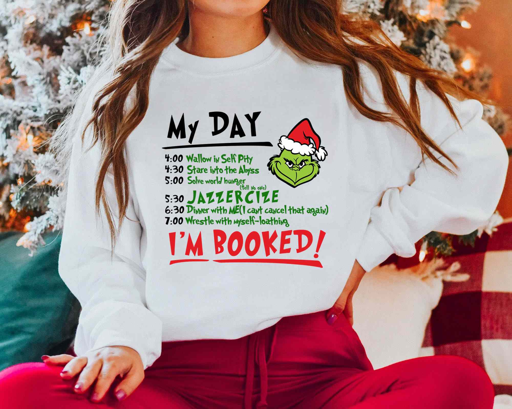 Christmas My Day I'M BOOKED T-Shirt/Sweatshirt/Hoodie【BUY 2 GET FREE SHIPPING】