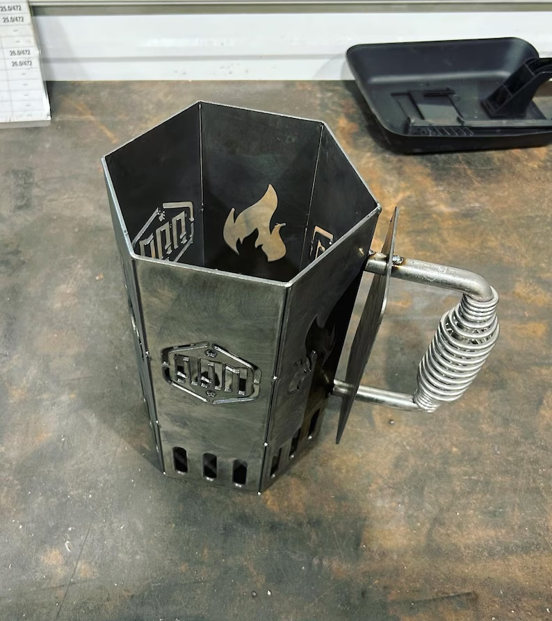 Charcoal Fire Starter - Metal BBQ Smoker