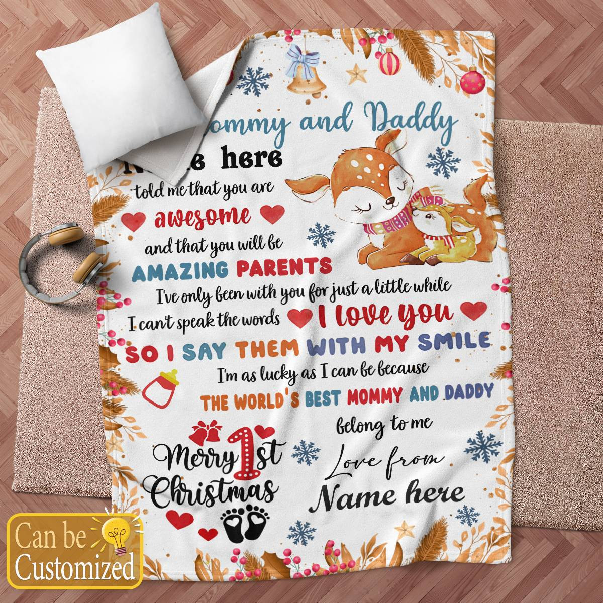 Personalized 1st Christmas Gift - Mommy And Daddy Version