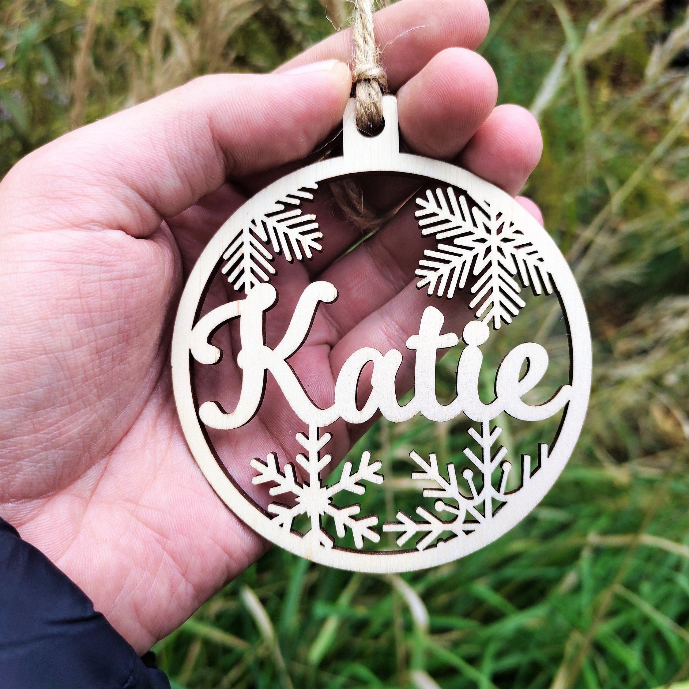 Personalized Wooden Christmas Ornaments 
