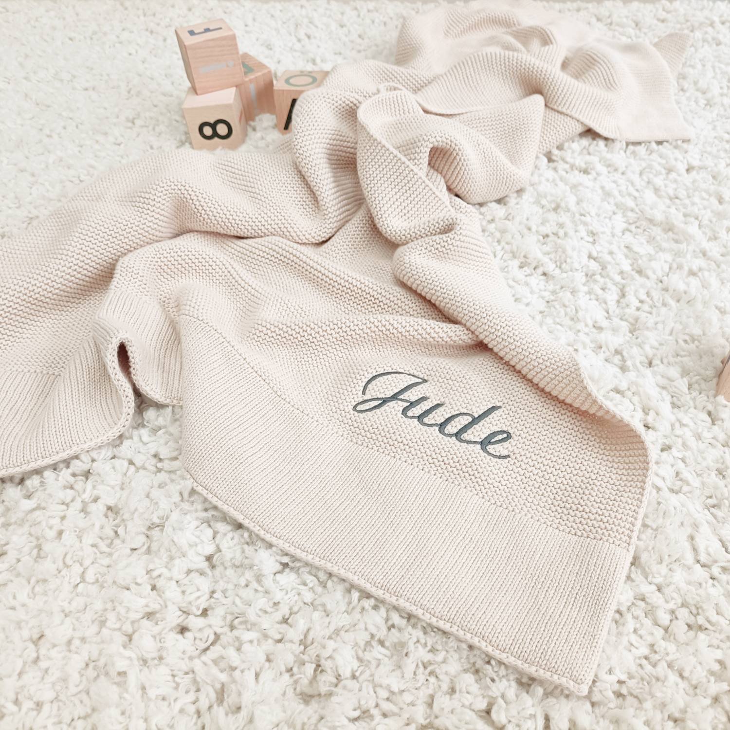 🎁Buy 2 free shipping🎁High quality personalized super soft embroidered name blanket for Kids