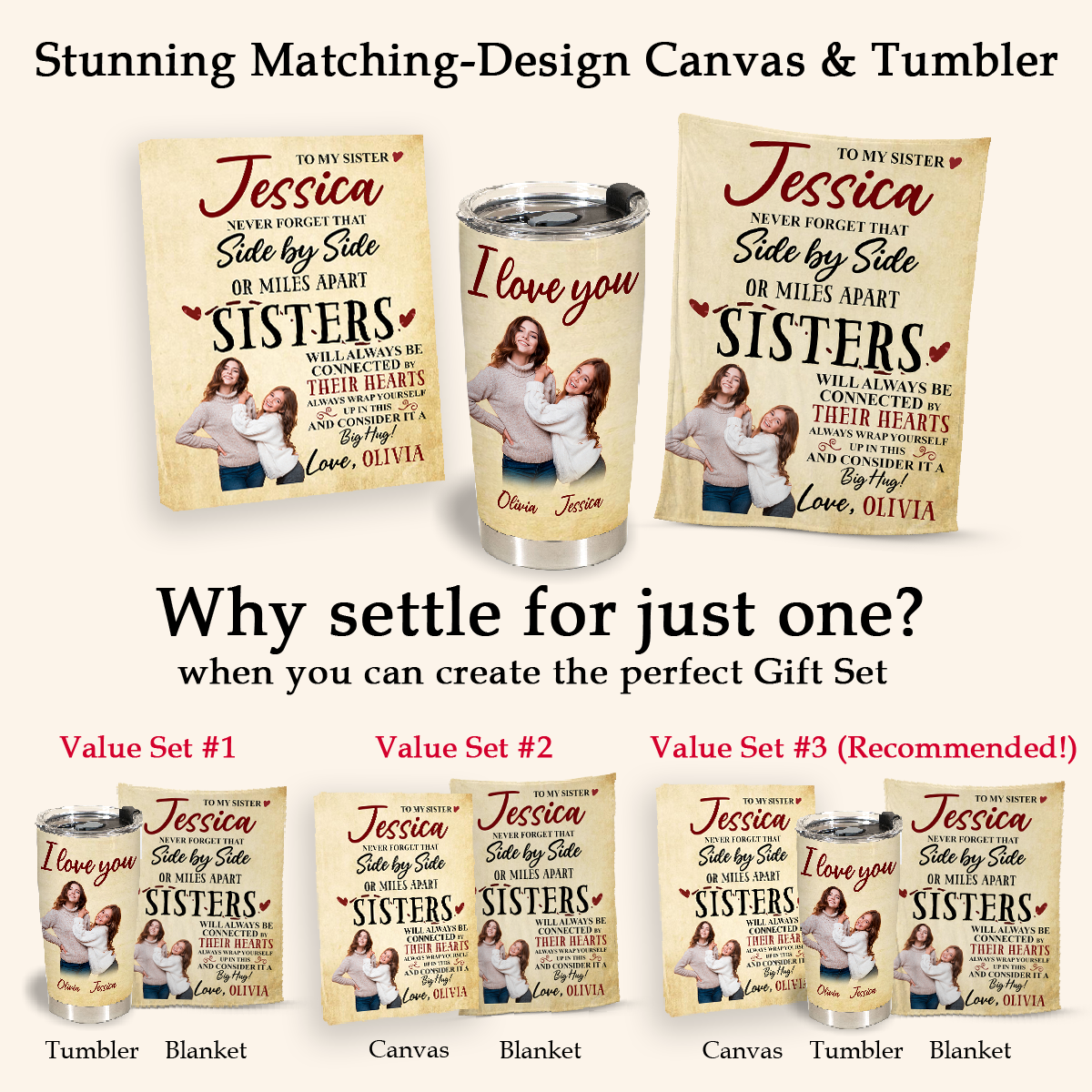 Gift For Sister Blanket, To My Sister Never Forget That Side By Side - Love From Little Sister Live Preview