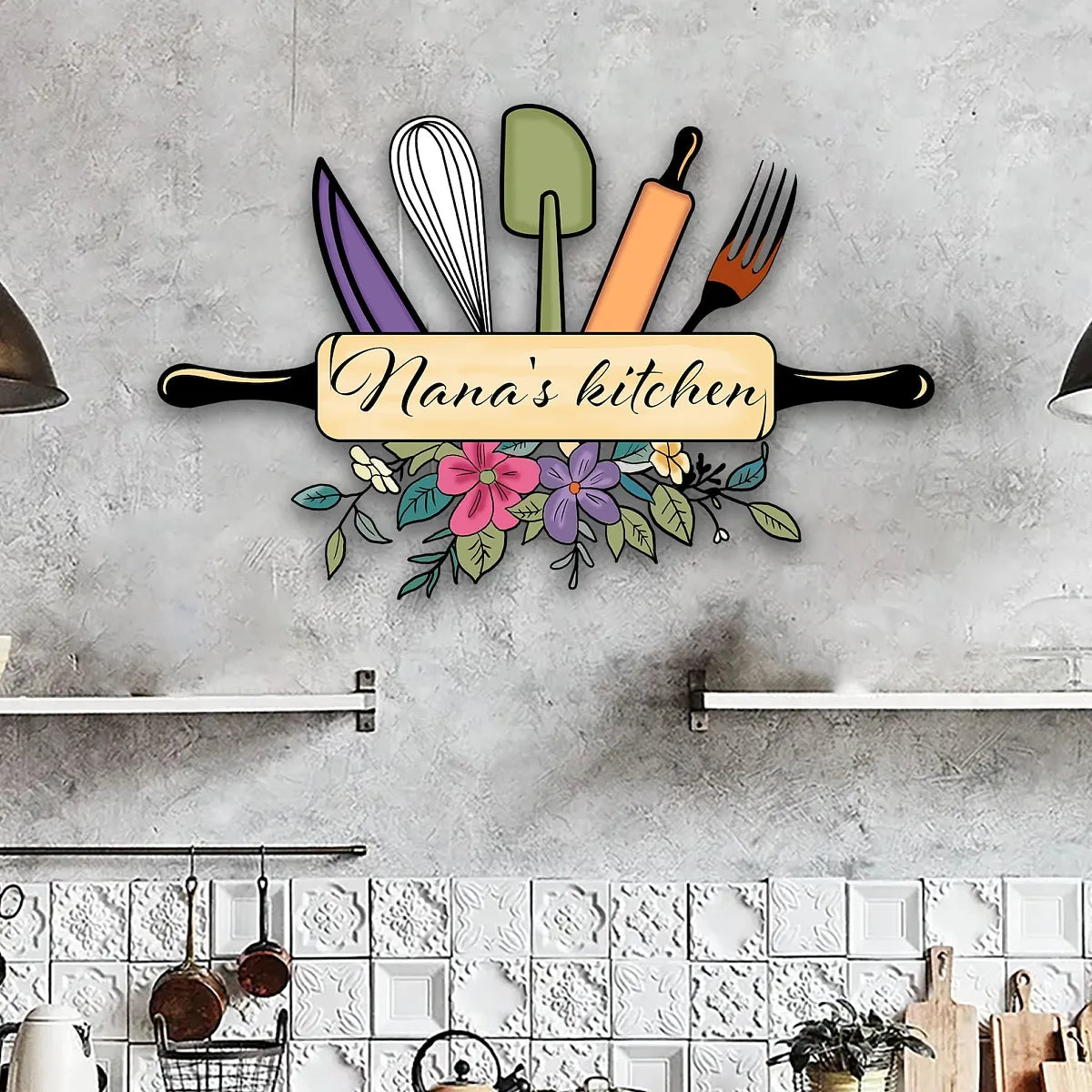 Personalized Mom’s Kitchen Metal Sign