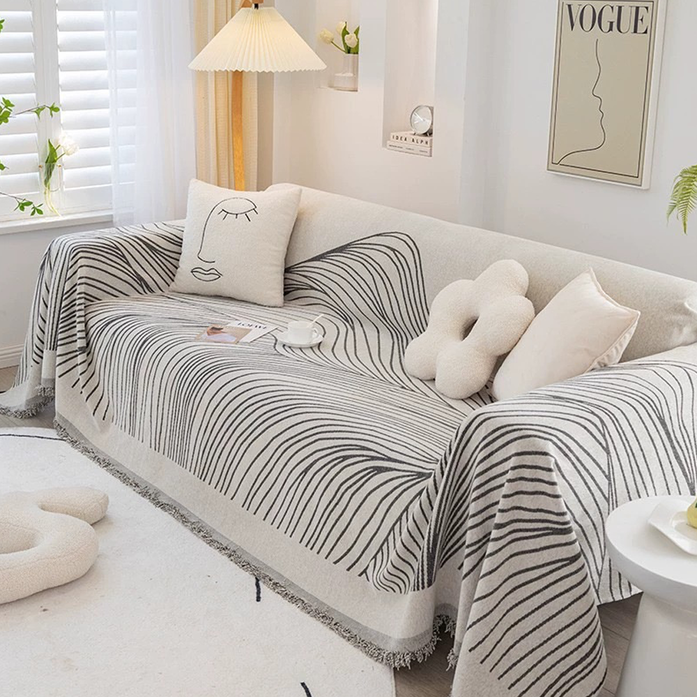 Ins Style Line All-inclusive Sofa Towel