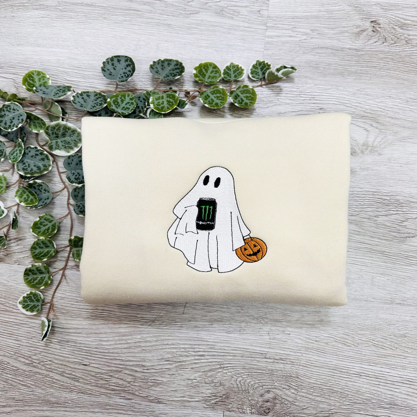 遜Ghost Drinking Embroidered Sweatshirt遜