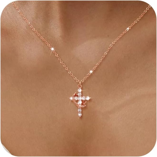 ❤️Rotatable Crown Cross Pendant Necklace❤️