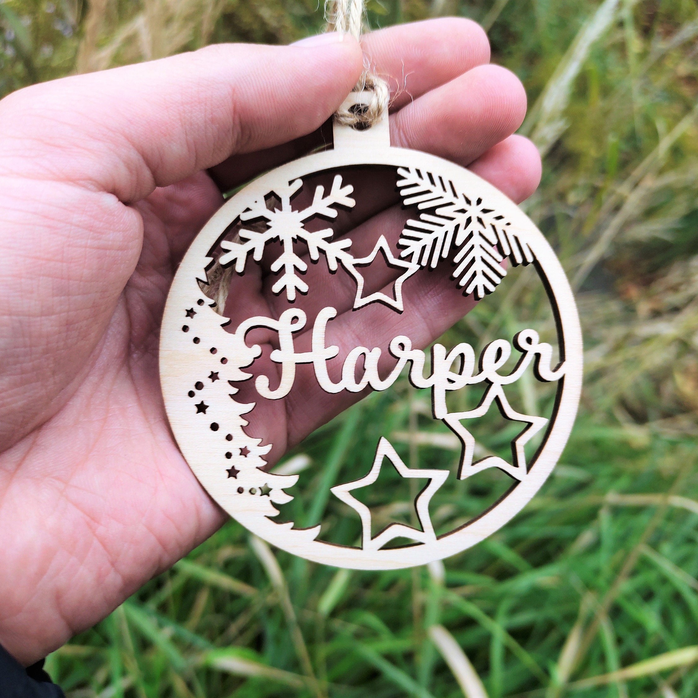 Personalized Wooden Christmas Ornaments 