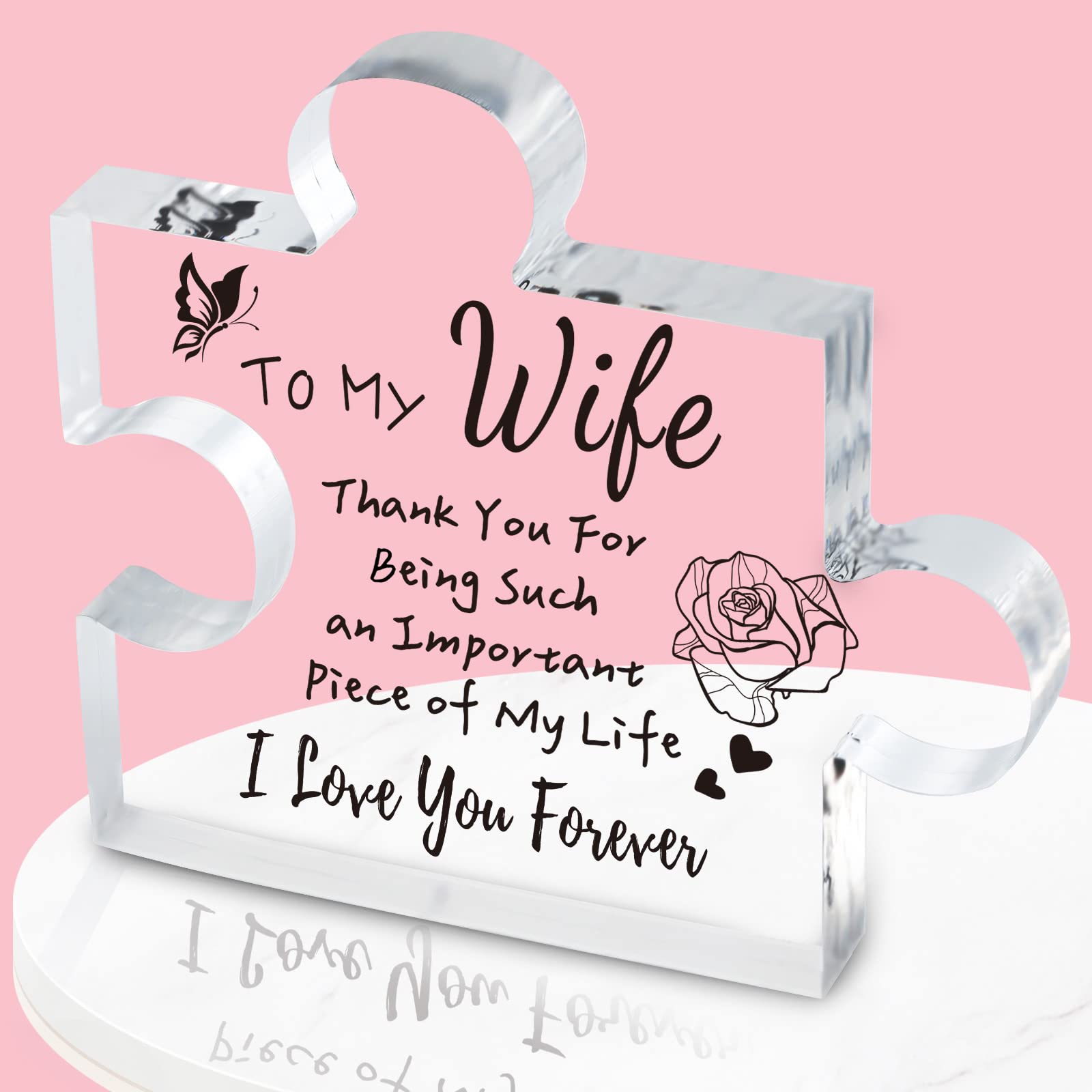 Personalized Acrylic Engraved Puzzle Plaque 