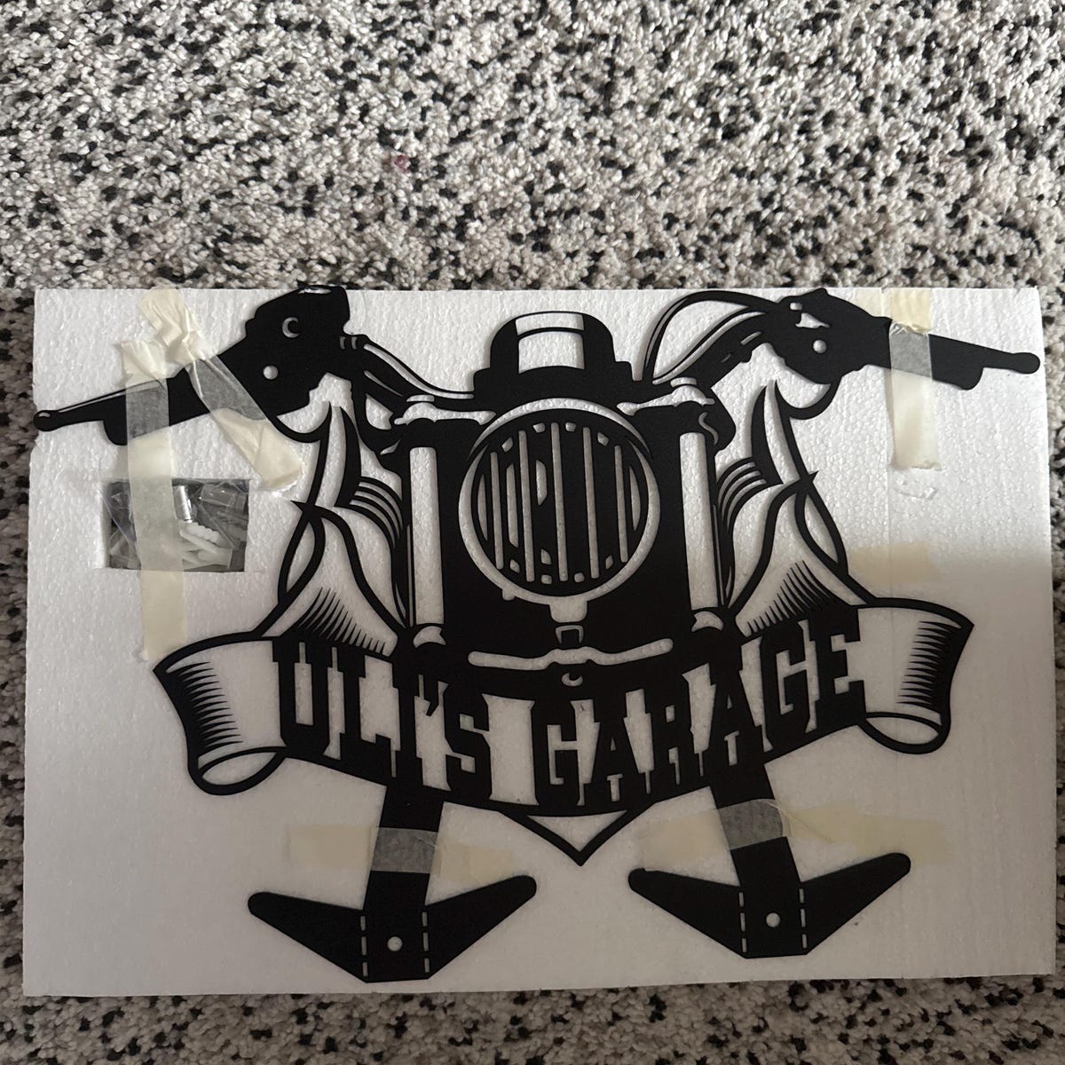 Custom Metal Jacket & Helmet Holder, Harley Davidson Gift for Him