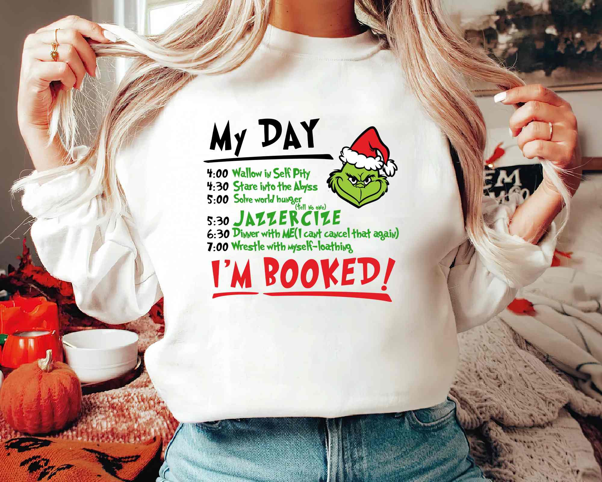 Christmas My Day I'M BOOKED T-Shirt/Sweatshirt/Hoodie【BUY 2 GET FREE SHIPPING】