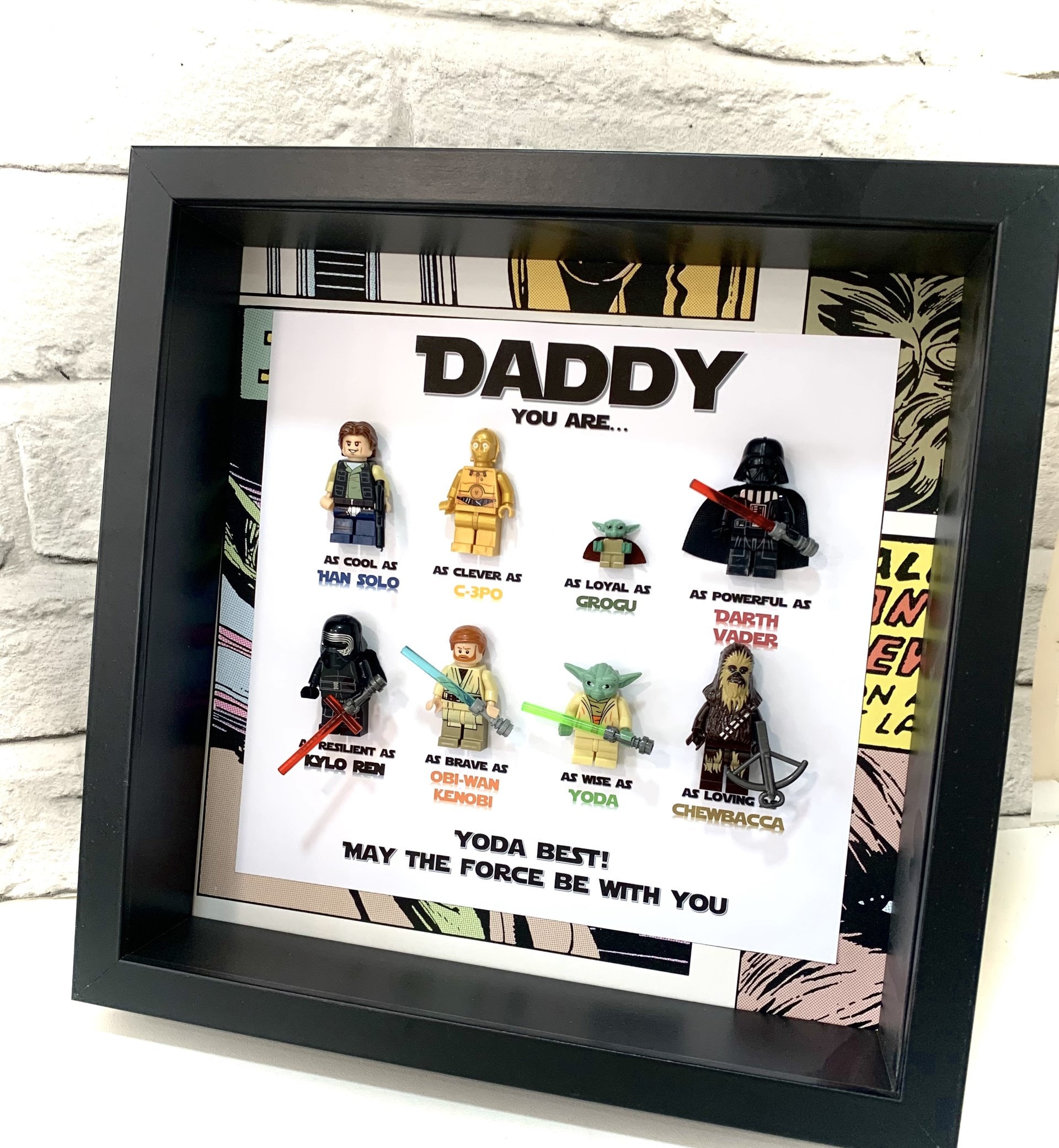 Personalised Fathers Day Gifts, Personalised Fathers Day Gifts, Personalised Box Frames, Personalised Birthday Gifts, Star Wars Father's Day