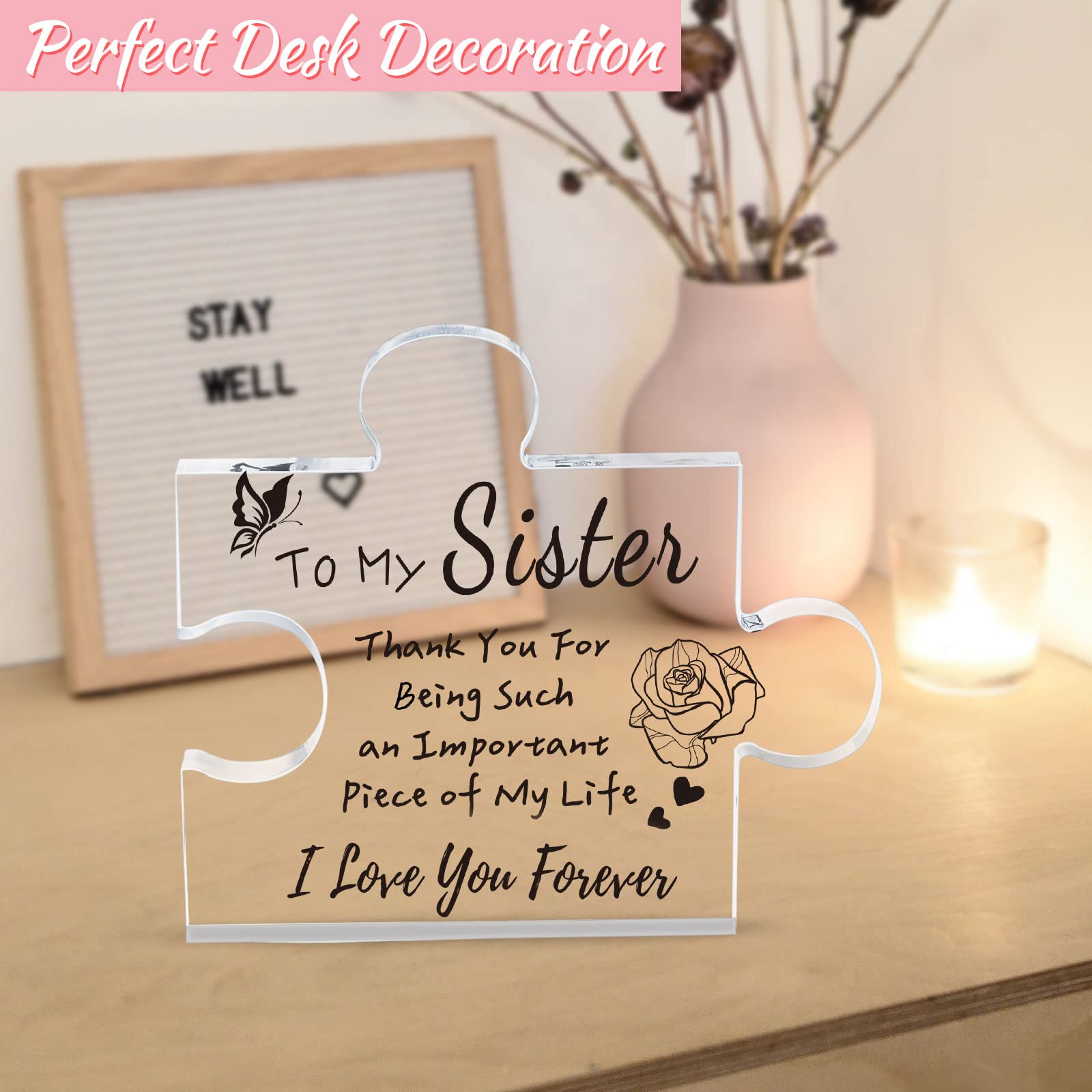 Personalized Acrylic Engraved Puzzle Plaque 