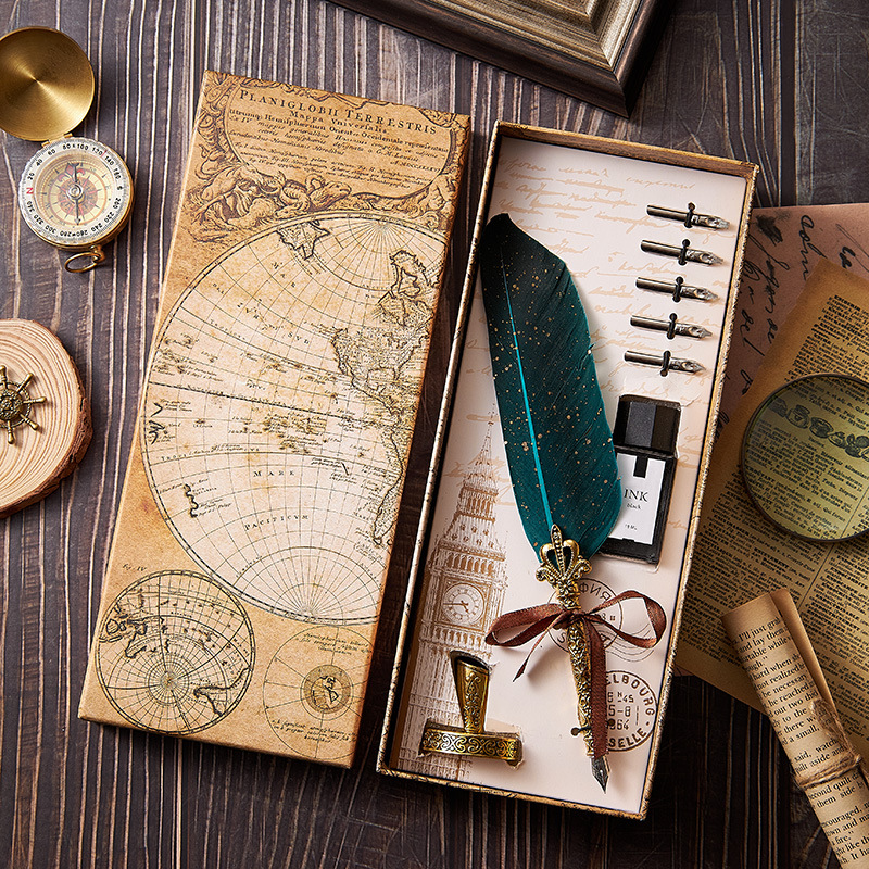 🎄🎅Early Christmas Sale 50% OFF - Vintage Quill Feather Pen