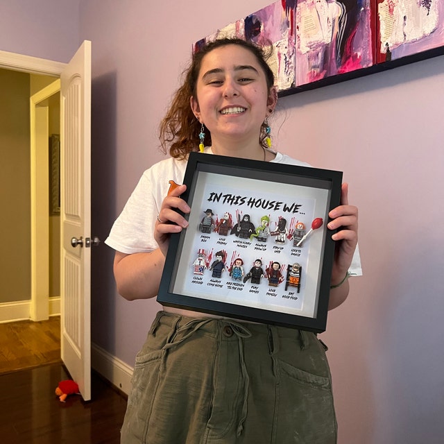 In This House We... 8/10/12 Horror Gift Frame (Halloween Scary Movie) Halloween ,Birthday gift,scary movie loving family