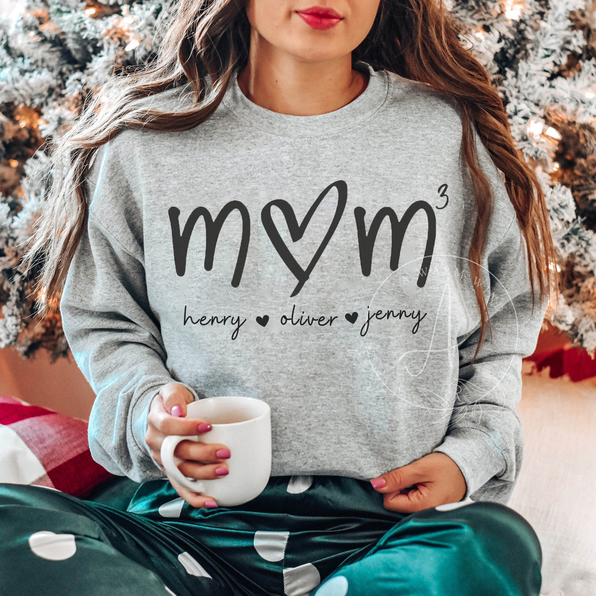 Custom Mama Sweatshirt with Kids Name