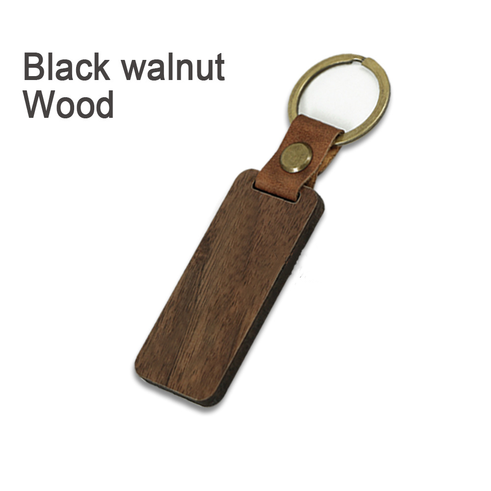 Perfect Gift For Dad - Custom Walnut Wood Key Chain