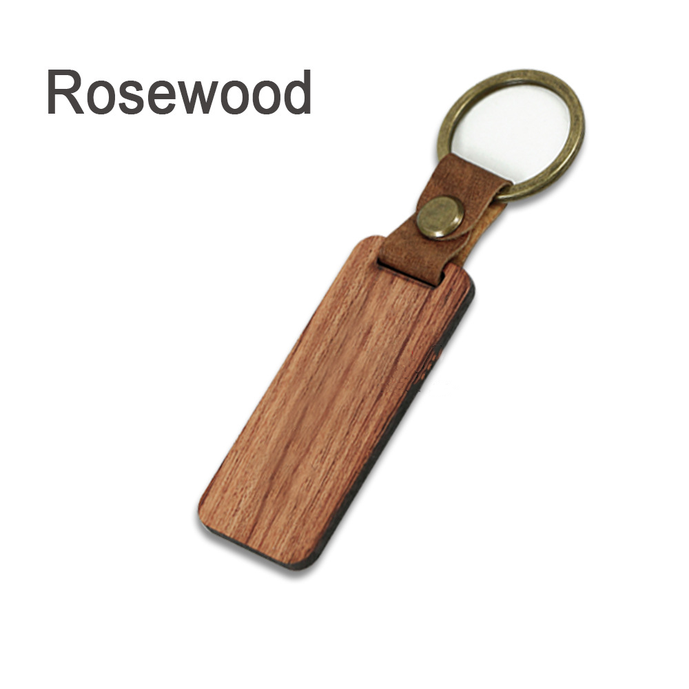 Perfect Gift For Dad - Custom Walnut Wood Key Chain